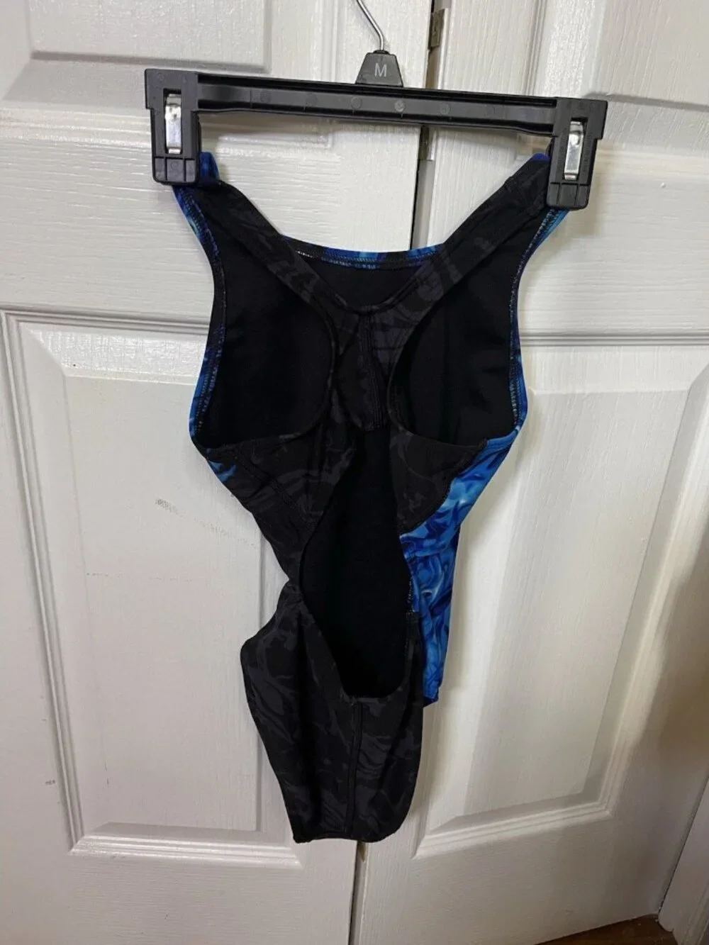 TYR Competition Girl's Durafast Blue Electro Diamondfit Swimsuit Sz 24 (M; 7/8)